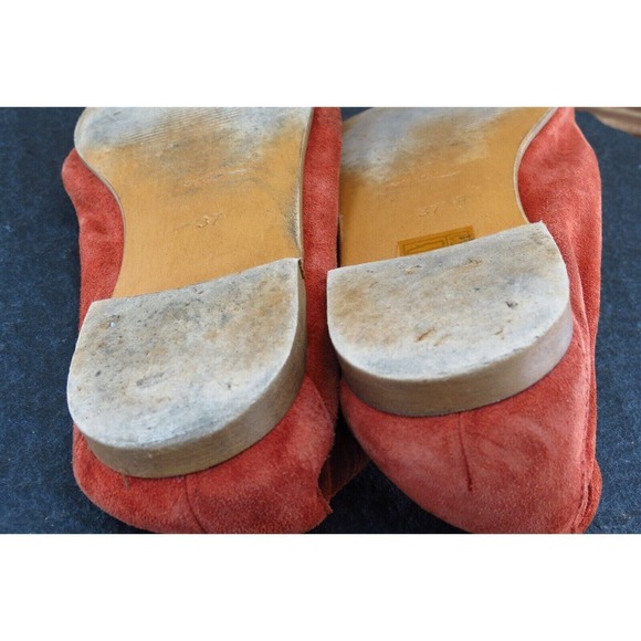 Strover Size 37 M Orange Loafer Shoes Leather Women - Picture 6 of 7